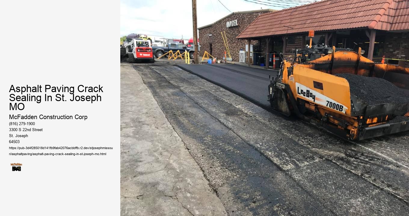 Asphalt Paving Crack Sealing In St. Joseph MO