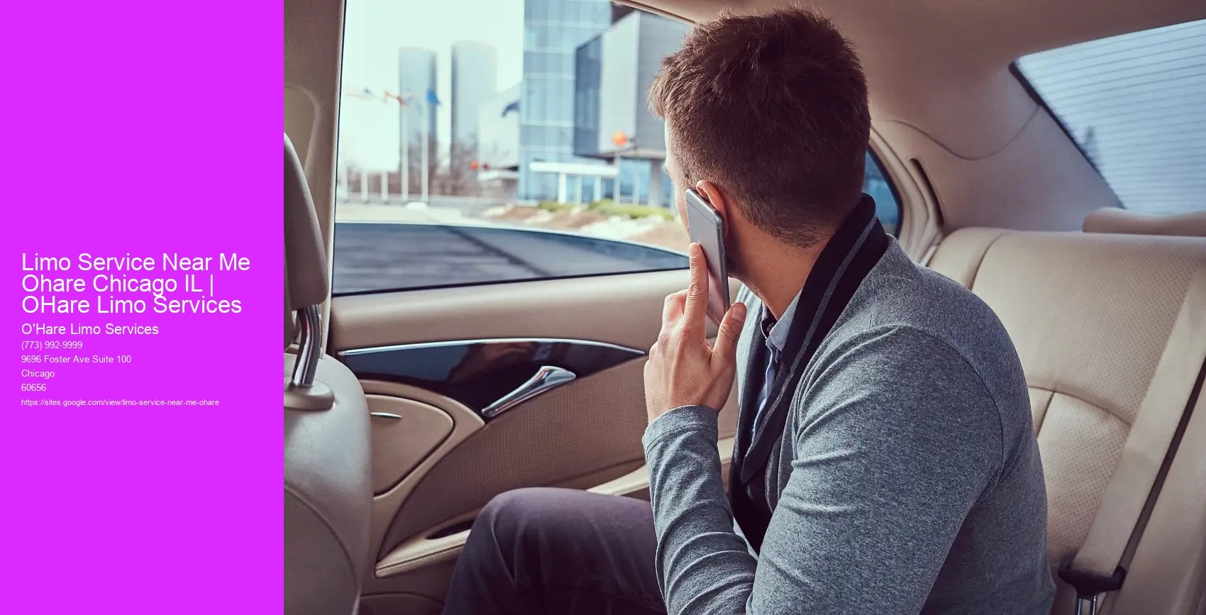 Limo Service Near Me Ohare Chicago IL | OHare Limo Services