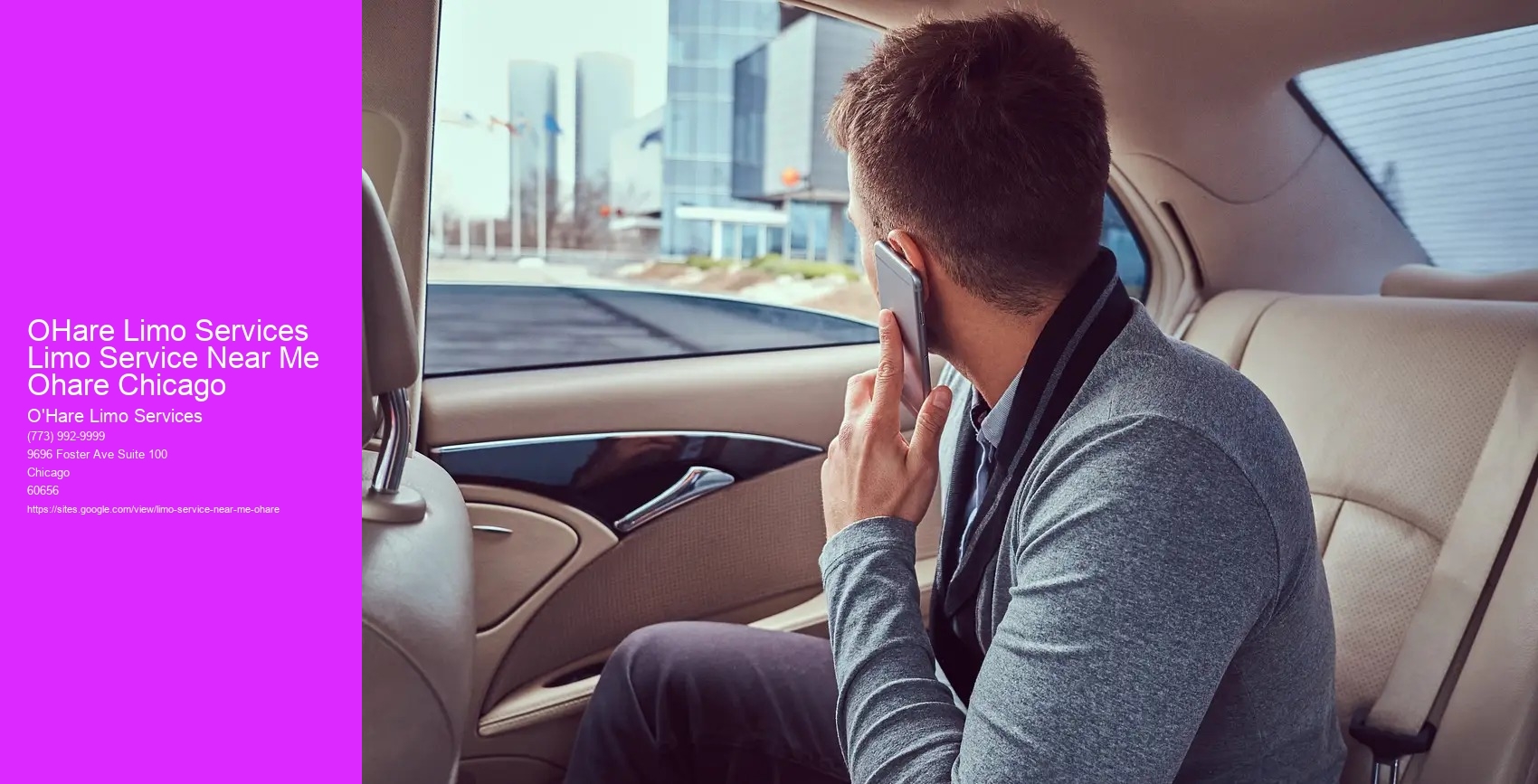 OHare Limo Services Limo Service Near Me Ohare Chicago